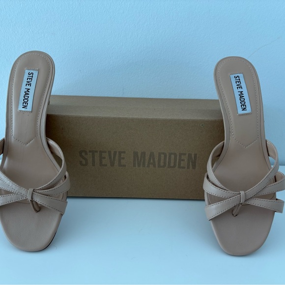 Steve Madden Nude Strappy Heels - Picture 2 of 7